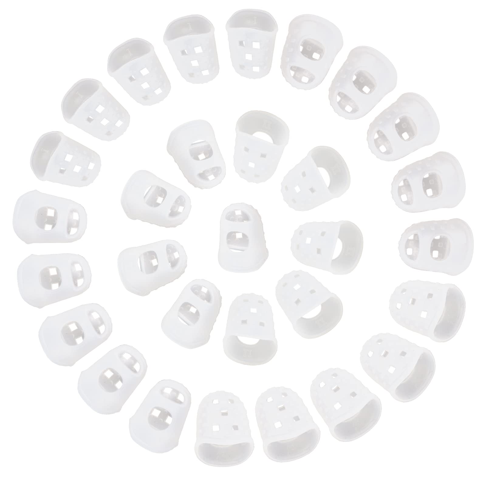 Buy 30PCS 3 Sizes Silicone Finger Protectors Rubber Finger