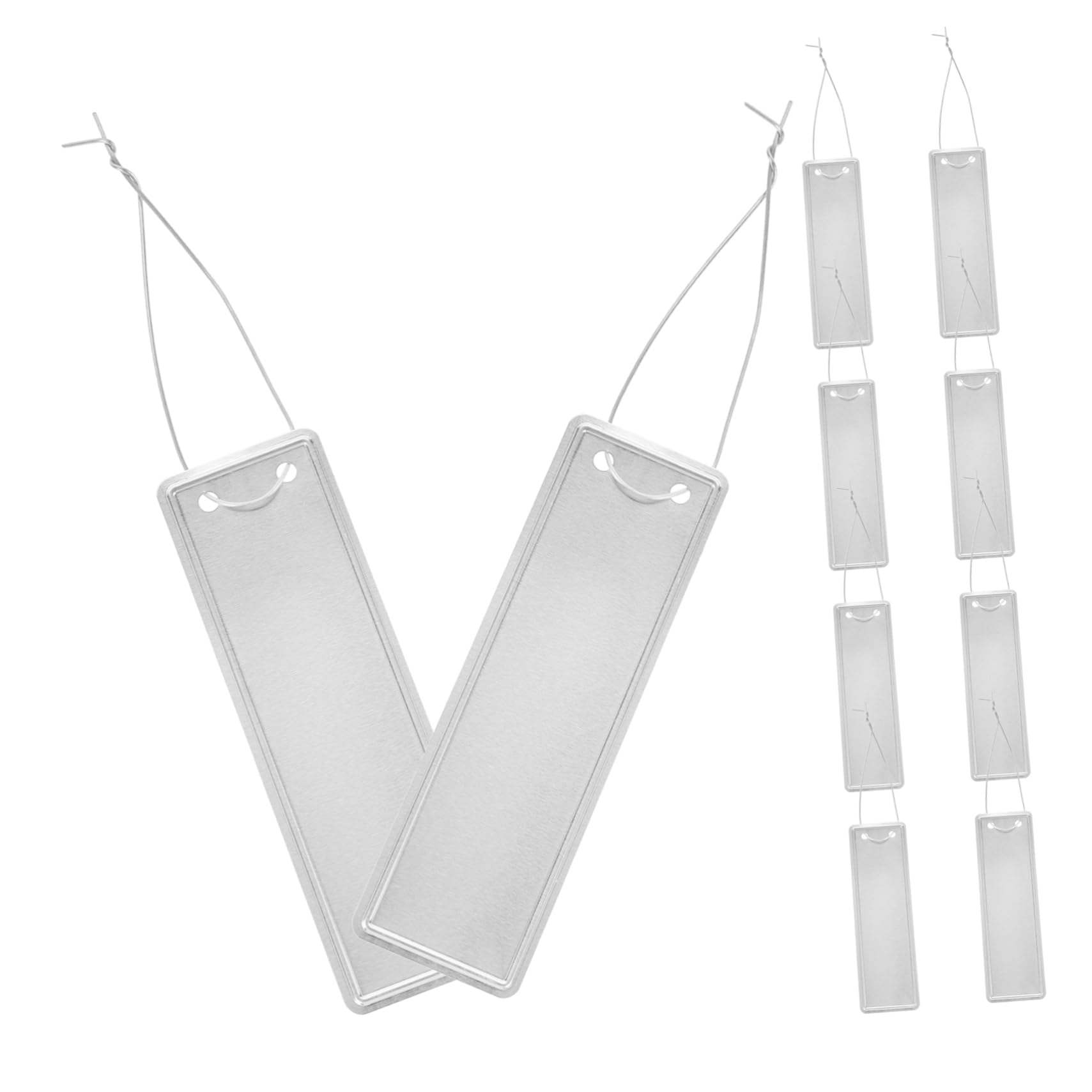 YARNOW 150pezzi Etichette Per Piante Alluminio Da Riutilizzabili e Impermeabili Per Giardinaggio e Identificazione Piante Design Moderno e Facile Da Scrivere