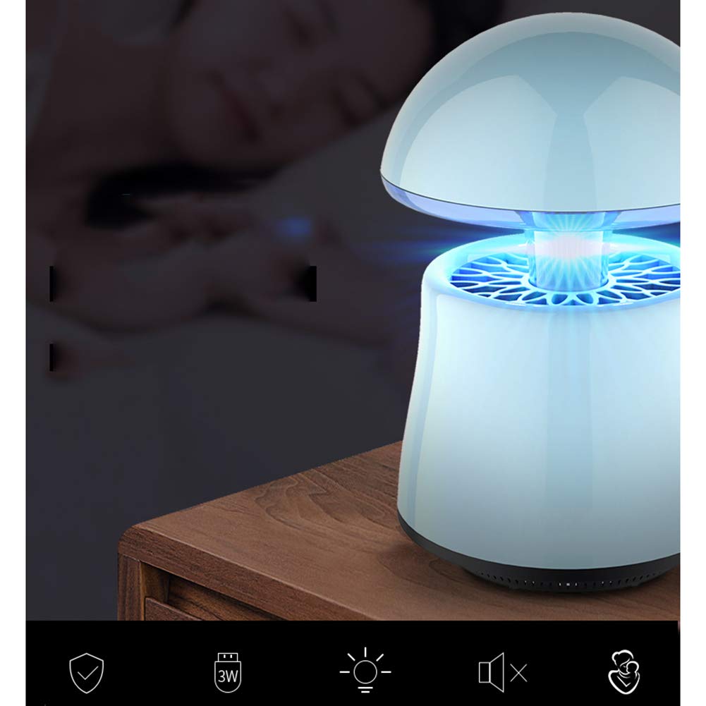 XRX Lámpara De Mosquitos Hogar Lámpara De Interior Repelente De Mosquitos Restaurante Enchufe Lámpara De Mosquitos Dormitorio Electrónico UV Azul Mosquito Asesino Artefacto Blue