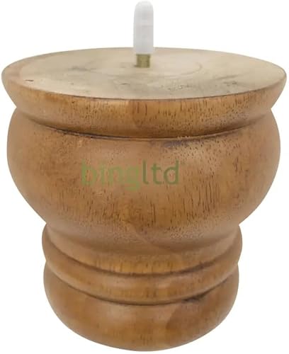 Miniatura 9 de BingLTD P687-163 - Patas para sofá 4 unidades madera nogal