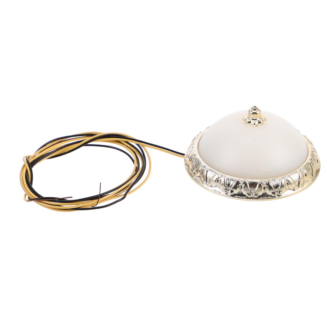 Yardwe Dollhouse Ceiling Light Miniature Round Lamp Fixture for 1/12 Scale Interiors Realistic Warm Lighting for Dollhouse Bedroom and Living Room Decor