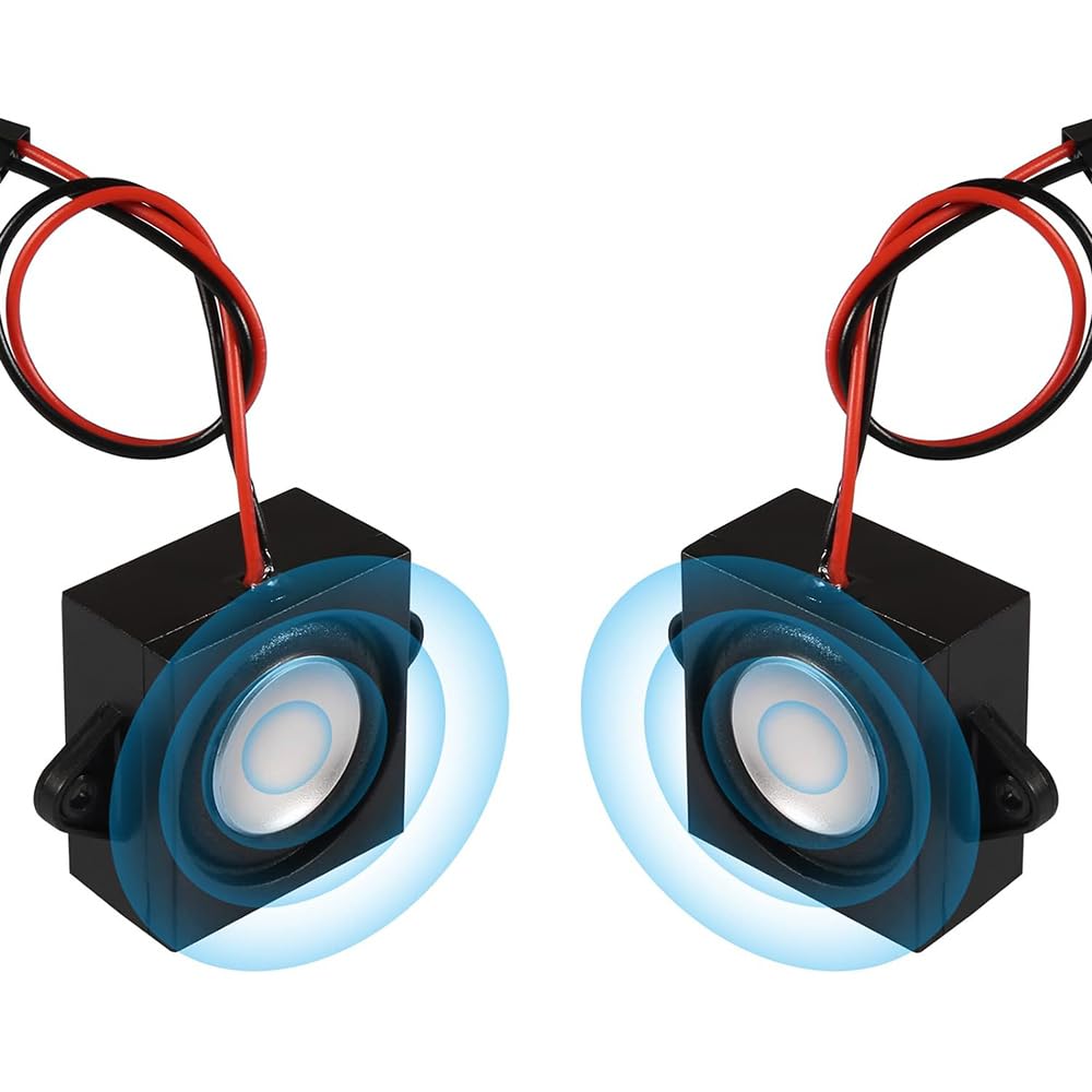 4PCS Mini Haut-Parleur à Cavité Unique de 3 Watts 8 Ohms, Interface de Séparation de Connecteur de Haut-Parleur de Petits Haut-parleurs Portables pour Variété de Petits Projets électroniques