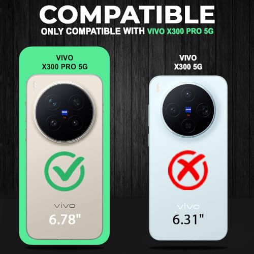 Image of AESTMO Tough Armor Vivo X300 Pro 5G Bumper Back Case Cover | Ring Holder & Sliding Camera Shield Cover | 360 Degree Protection Back Case Cover for Vivo X300 Pro 5G (Black)