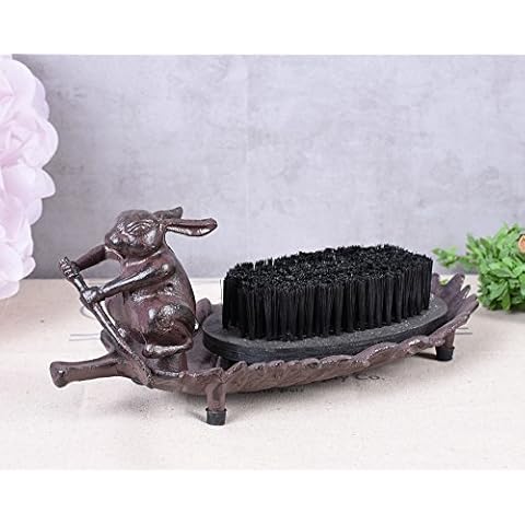 Doormat Cast Iron Doormat Rabbit Shoe Brush Country Style Shoe Cleaner Palazzo Exclusive Cover