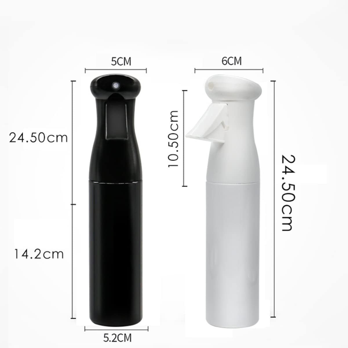 BESTYASH 3 Stück-pack Sprühflasche aus Glas Großes Fassungsvermögen für Friseur und Haushalt