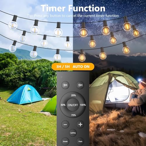 LED Lichterkette Außen 30M G40 LED mit Fernbedienung Outdoor Lichterketten – Ansicht 4