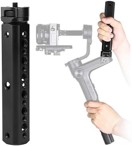 Mango Gimbal Grip Handlebar Handheld Gimbal Estabilizador con 1/4 "y 3/8 "Tornillo Agujero Gimbal Extensión Soporte para Estabilizador de