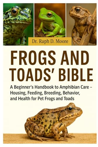 FROGS AND TOADS’ BIBLE: A Beginner’s Handbook to Amphibian Care – Housing, Feeding, Breeding, Behavior, and Health for Pet Frogs and Toads