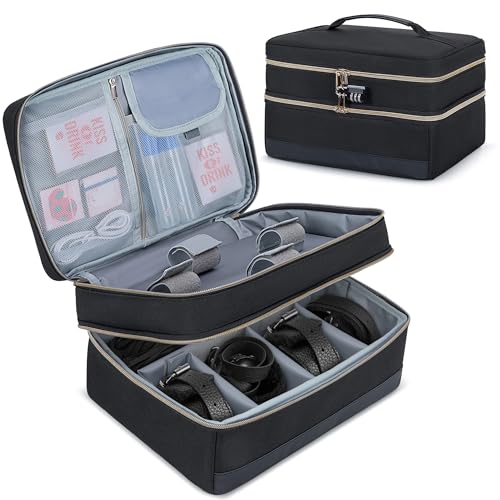 Damero Discreet Bag for Toys, Discreet Lockable Toy Storage Bag, Private Toy Storage Bag Box for Women and Men