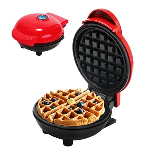 CEWROM Mini Gofrera, PequeñA MáQuina de Gofres Antiadherente, Tostadora Para SáNdwiches, Panini, con Revestimiento Antiadherente, Para Fiestas de CumpleañOs Infantiles, Celebraciones Familiares