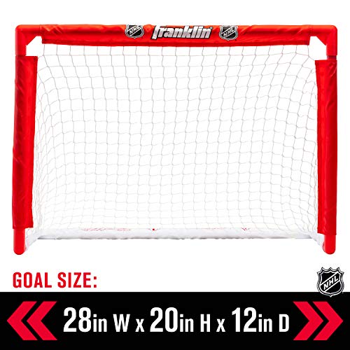 Franklin Sports Mini Hockey Rink Set - Half Rink Knee Hockey Goal, Mini Sticks, and Ball Set - Indoor Mini Hockey Rink - Official NHL Licensed by Franklin Sports - Image 2