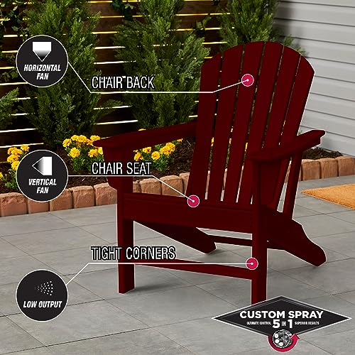 Image of Rust-Oleum Stops Rust Custom 5-in-1 Spray Paint, Satin Brick Red | Rust Preventive Enamel, Multi Surface (Metal, Wood and More), Adjustable Dial for Better Control, Fast Dry, Comfort Tip