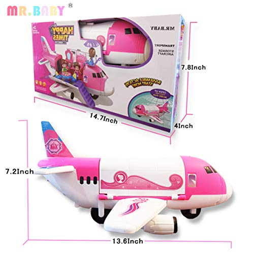 image for Mr.baby Toy Airplane Set, 3+Year Old Boy and Girl Transport Cargo Airp