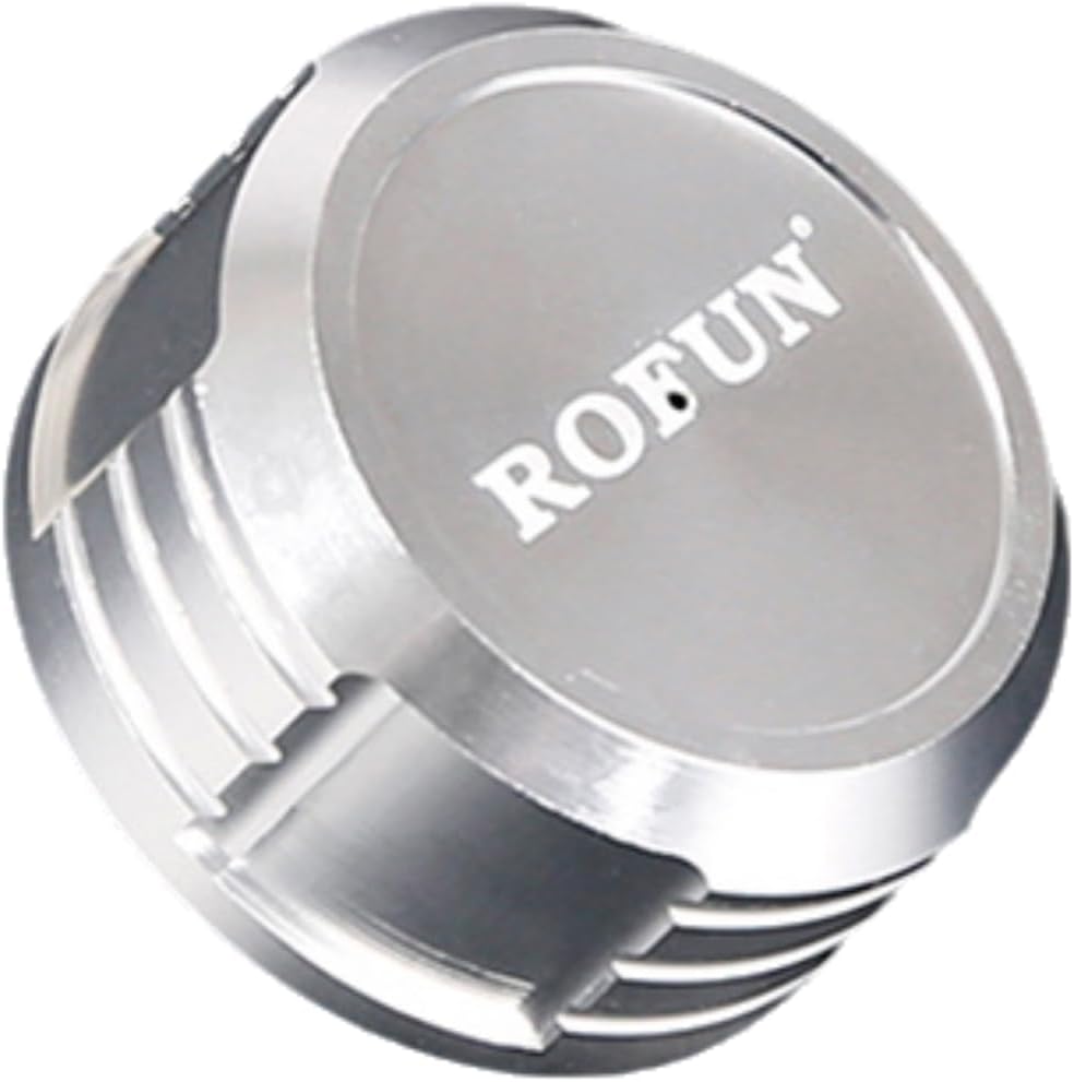 FLMLF CNC Metal Fuel Tank Cap Fit for 1/5 HPI ROFUN BAHA King Motor ROVAN BAJA 5B 5T 5SC Rc Car Parts (Silver)