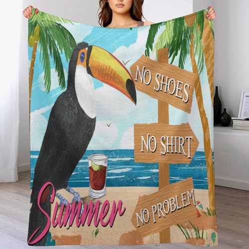 Couverture polaire Tiki idéale pour vos soirées jacuzzi et bar d été