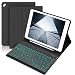 Produktbild BORIYUAN iPad Tastatur 6. Generation mit Hülle - iPad2018, iPad 2017 (5th Gen), iPad Air 2/1, Auto Schlaf/Aufwachen Hülle mit Hinterleuchtet Bluetooth Tastatur (Deutsch QWERTZ Layout) - Schwarz
