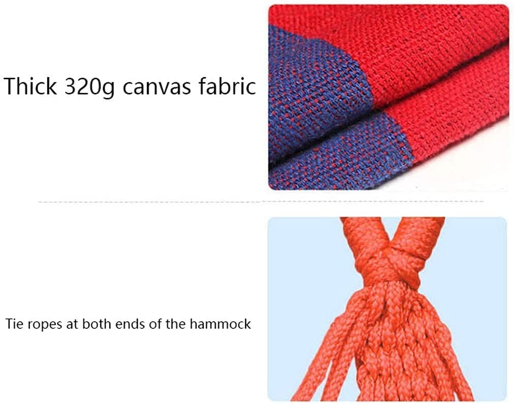 Hamak Hamaki Rekreacja Wypoczynek Na Świeżym Powietrzu Hamaki Płócienne Ultralekki Hamak Kempingowy Hamak Przeciw Przewróceniu Się Gospodarstwa Domowego Dla Turystów Hamak kempingowy (Color : Blue,