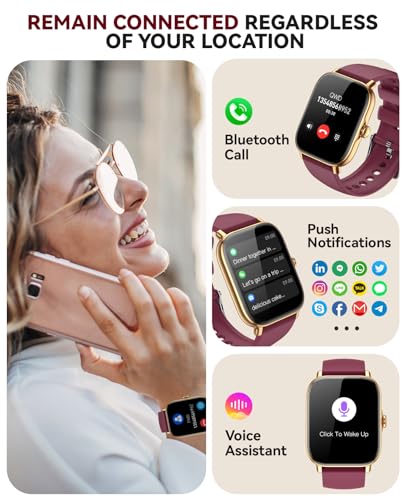 Image of Smart Watch for Women Men- Answer /Make Call, 2025 IP68 Waterproof Fitness Step Sleep Tracker Watch with Monitor Activity Counter Smartwatch for Andriod iPhone iOS Samsung Compatible