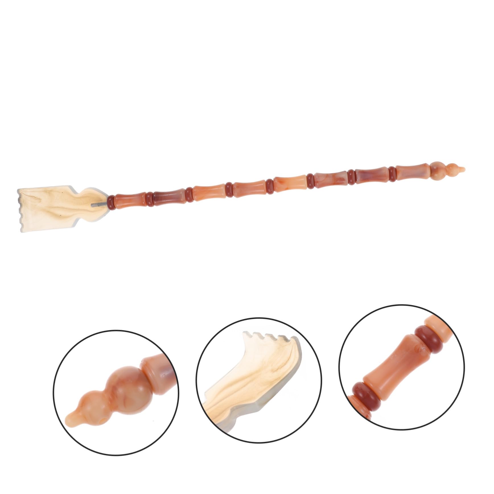 Ipetboom 4stücke Portable Rückenkratzer Echtem Ochsenhorn Langer Massagegriff Für Sofortige Linderung Von Juckreiz Für Zuhause Und Unterwegs Ergonomisches Design Für Maximalen