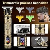 Suttik professioneller Haarschneider Trimmer Set für Männer Elektrischer Rasierapparat Rasierer Kabelloser Haarschnitt Haarschneidemaschine Barttrimmer LCD-Display Herren-Pflegeset Geschenke für ihn