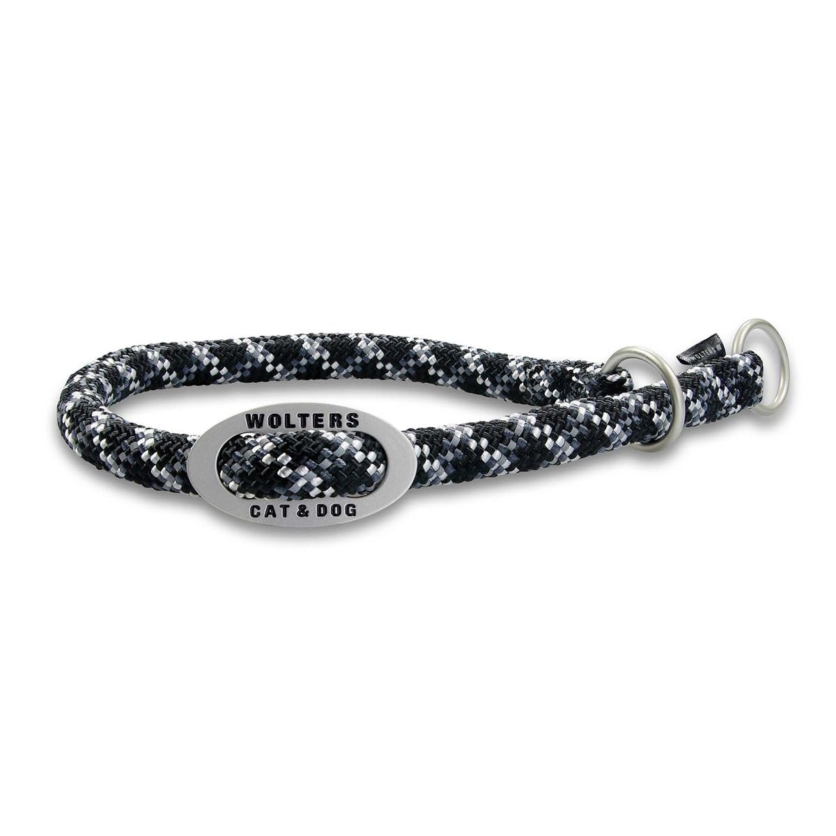 Wolters Schlupfhalsband Everest Reflektierend - Schwarz/Graphit, Länge 35-40 Cm