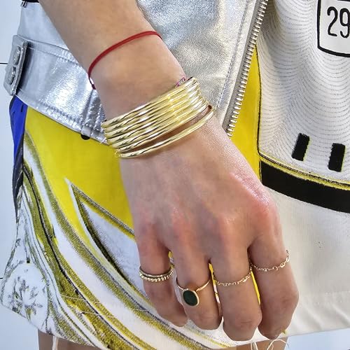 Anela Set of 7 Bangels, Slip On Style, One for Each Day of the Week, Stackable Bracelets, Great Gift Idea4