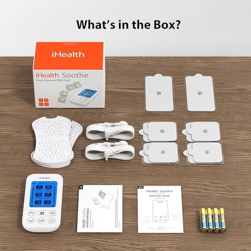 iHealth Dual Channel TENS Unit Stimulator with 24 Modes and 90 Hour Battery - image 8