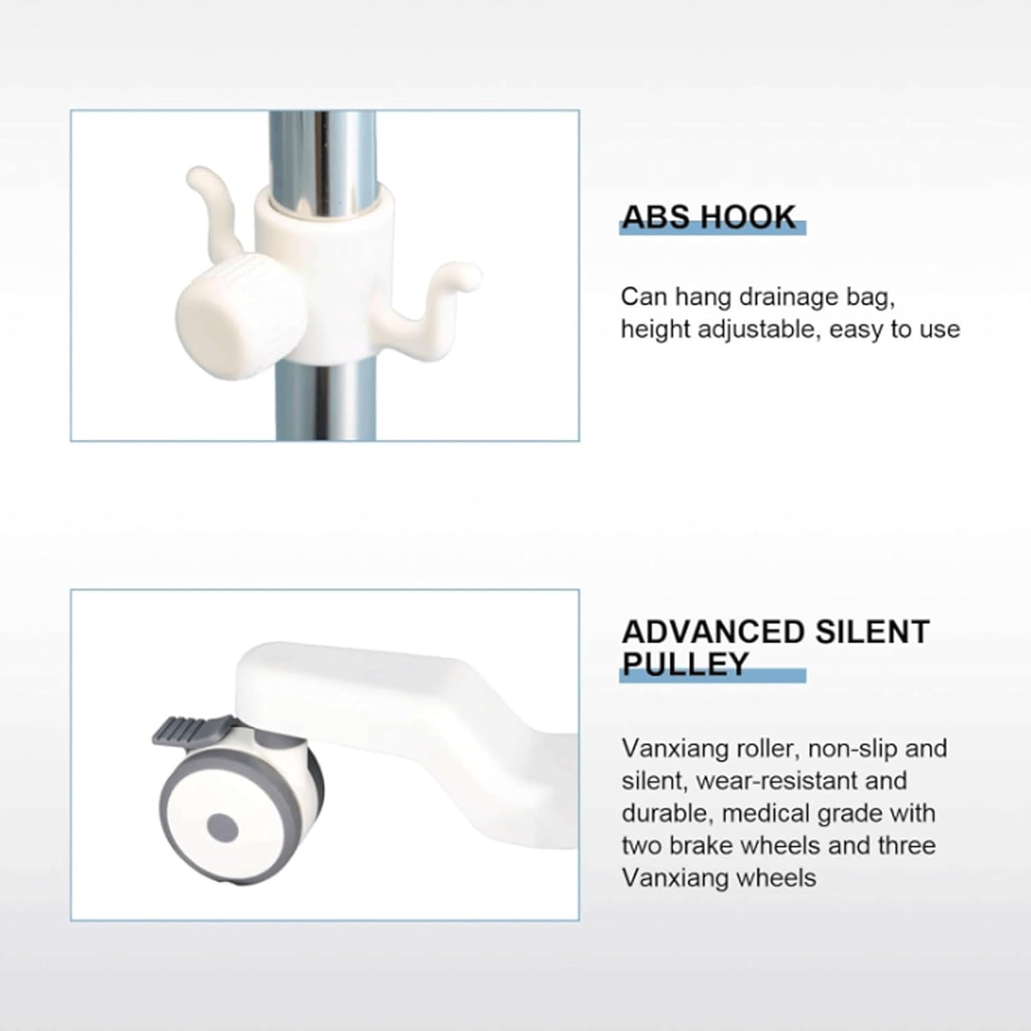 Stojak na kroplówkę ze stali nierdzewnej Stojak na kroplówkę 4 haki Stojak na kroplówkę z regulacją wysokości Uchwyt na kroplówkę z kółkami Stojak podłogowy na kroplówkę z tacką/koszem