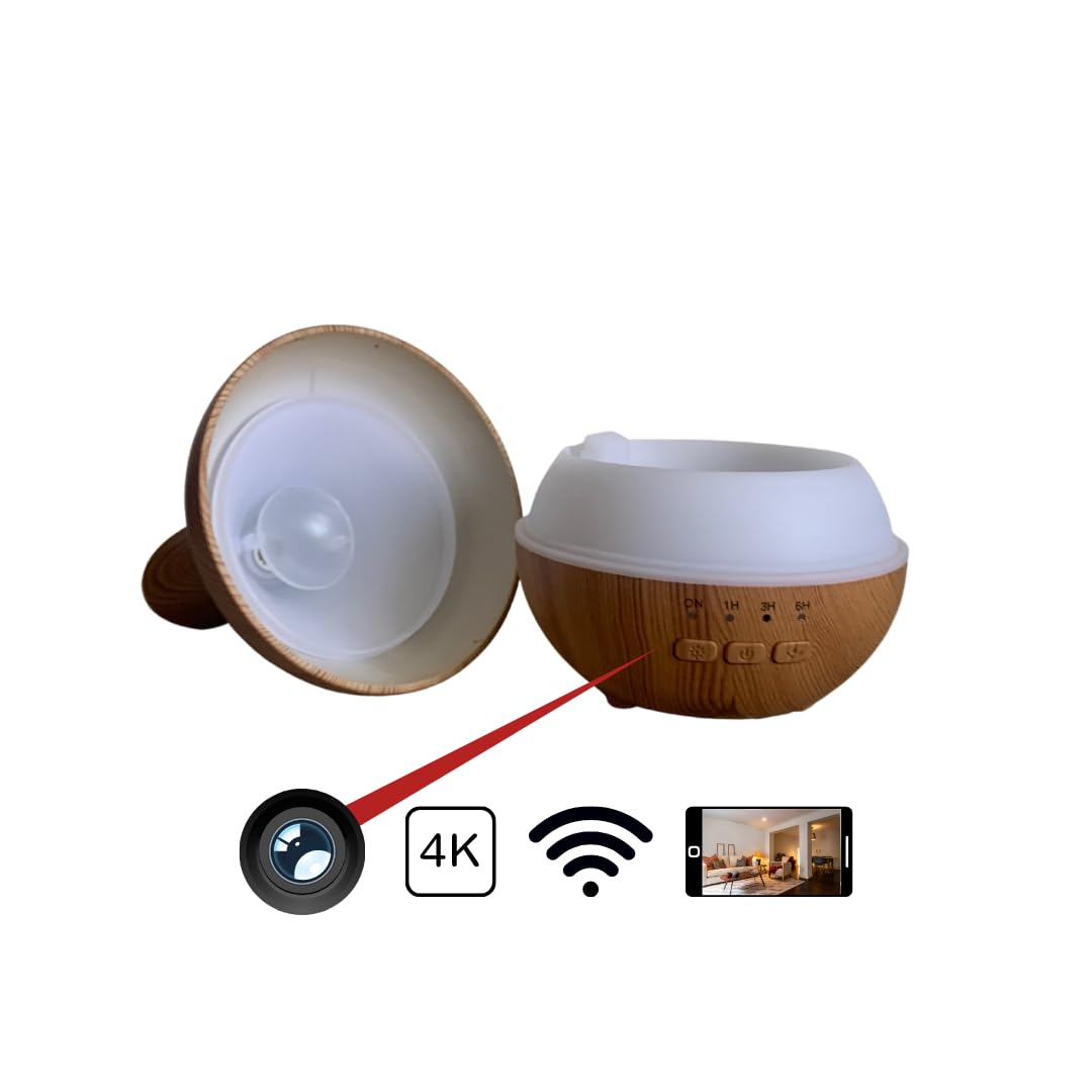 Générique Diffuseur huiles essentielles Caméra Espion 4k WiFi Zen