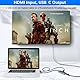 HDMI Stecker auf USBC Buchse mit Typ-C Kabel, HDMI-Eingang auf USB Typ C 3.1-Ausgang konverter, 4K 60 Hz Thunderbolt 3-Adapter für MacBook Pro,Mac Air,Microsoft Surface 5,Xreal Air Adapter