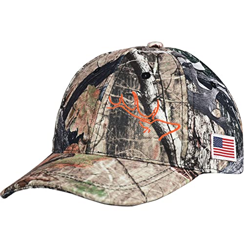 EDTREK Elite Youth High Performance Hunting Hat - Boys Girls Kids Camo Hat and Blaze Orange Baseball Cap