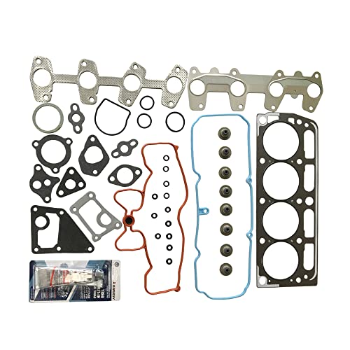 Image of Partsflow Engine Cylinder Head Gasket Set For Chevy Cavalier 1998-02 For Chevy S10 1998-03 For GMC Sonoma 1998-03 For Isuzu Hombre 1998-00 For Pontiac Sunfire 1998-02 OE#HS9170PT-2, HS9170PT-1