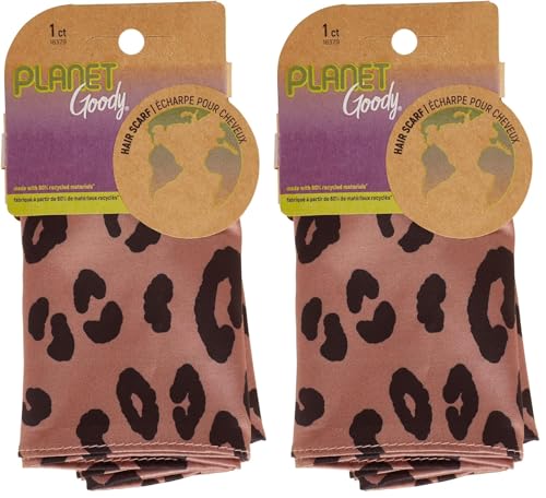 GOODY Planet Ouchless Recycled Satin Scarf 1ct Leopard