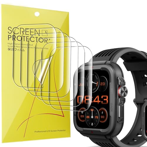 Compatible with VRPEFIT Smart Watch Screen Protector, Lamshaw Full Coverage TPU Clear Film Compatible with VRPEFIT IDS01 Smart Watch-1.8