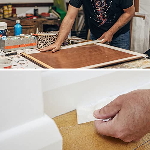 Fkeyto Beige White Masking Tape,2 Inch X 55Yds. Wide Masking Tape For Safe Wall Painting,Office,Labeling, Edge Finishing #TOP4