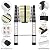 (12.5Ft/3.8M) Telescoping Ladders?EN131Standards Multi-Purpose Folding Aluminum Extension Ladder