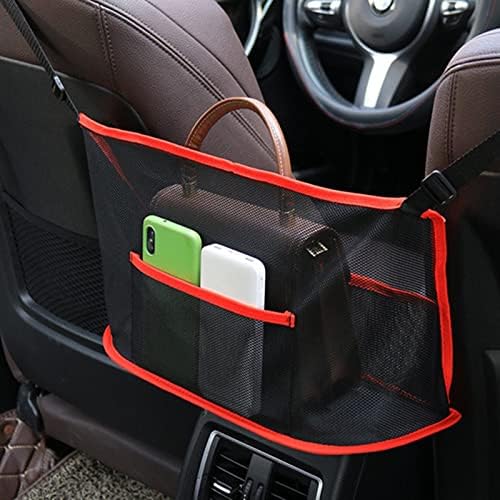 Qkiky Purse Holder for Car Net Pocket Handbag Holder