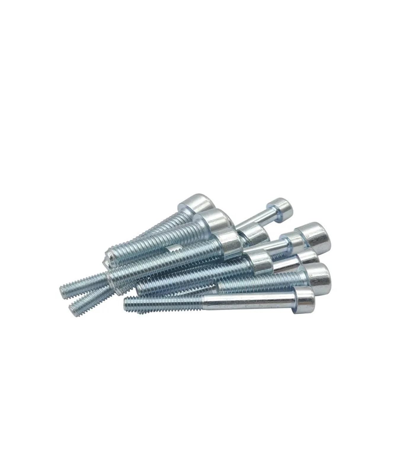 Bulloni a testa esagonale con testa esagonale zincata bianca di grado 8.8, viti a filettatura completa M3 M4 M5 M6 M8 M10(M10x16mm 10pcs)