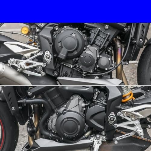 Protector de motor Street Triple 765 RS resistente a impactos negro 4