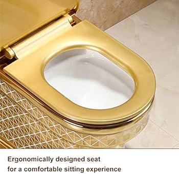 Golden Toilet, One Piece Toilet with Comfort Seat, Toilets for