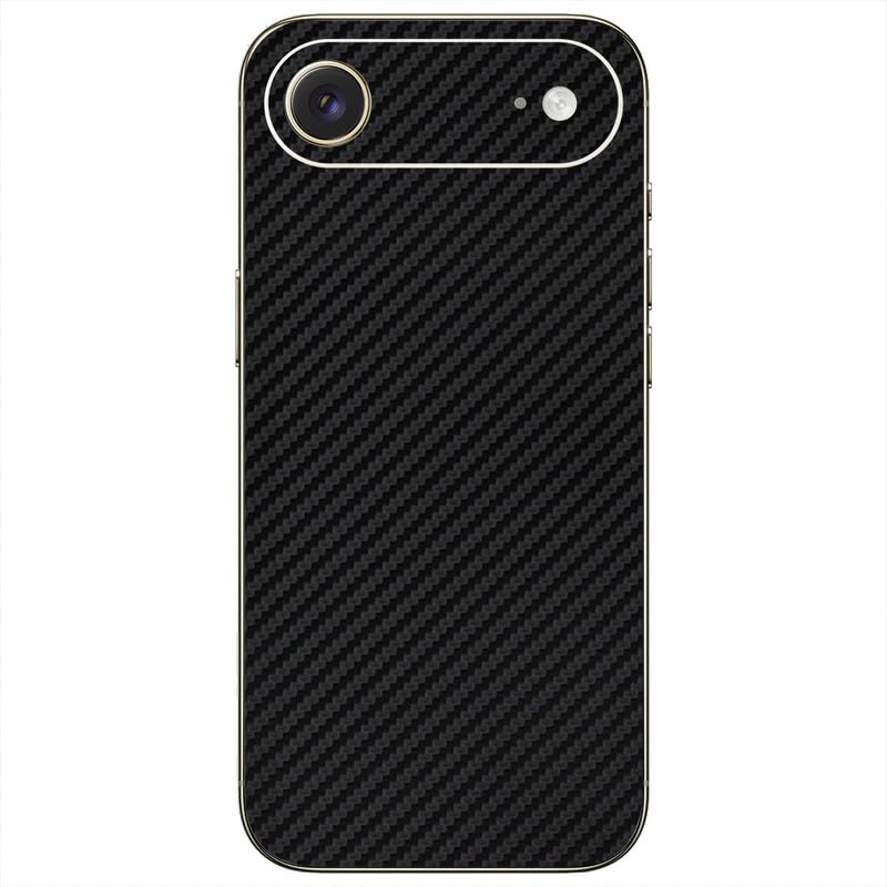 GADGETSWRAP Premium Material Skin Vinyl Decal Sticker Compatible with Apple iPhone Air - Black Carbon-image-32