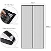 Auxmir Moustiquaire Porte Fenêtre 100x210cm Moustiquaire Magnétique Anti Mouche Maille Ultra Fine Moustiquaire Fenêtre Aimantée Pour Porte De Balcon Porte Cave, Bande Adhésive Incluse, Sans Perçage