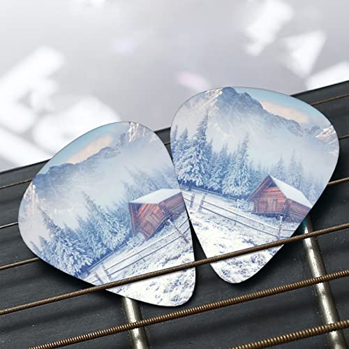 Old Farm In The Foggy Winter Mountains Lot de 12 médiators pour guitare électrique acoustique - Les Beatles, Paul McCartney, John Lennon, RIngo Starr, George Harrison Old Farm In The Foggy Winter Mountains Lot de 12 médiators pour guitare électrique acoustique – Image 8