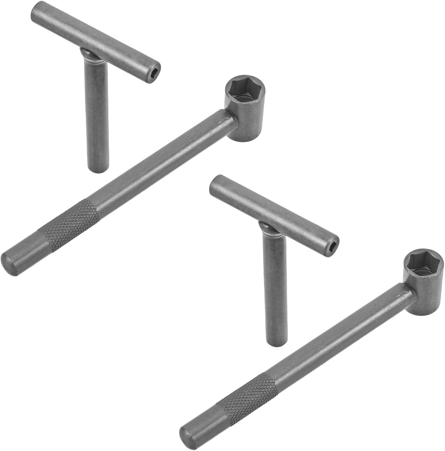 2sets Motorcycle Valve Adjuster Wrench Kit Forged Metal Tappet Engine Valve Tool with Square Hexagonal Hole for Precise Scooter and Atv Engine Adjustment