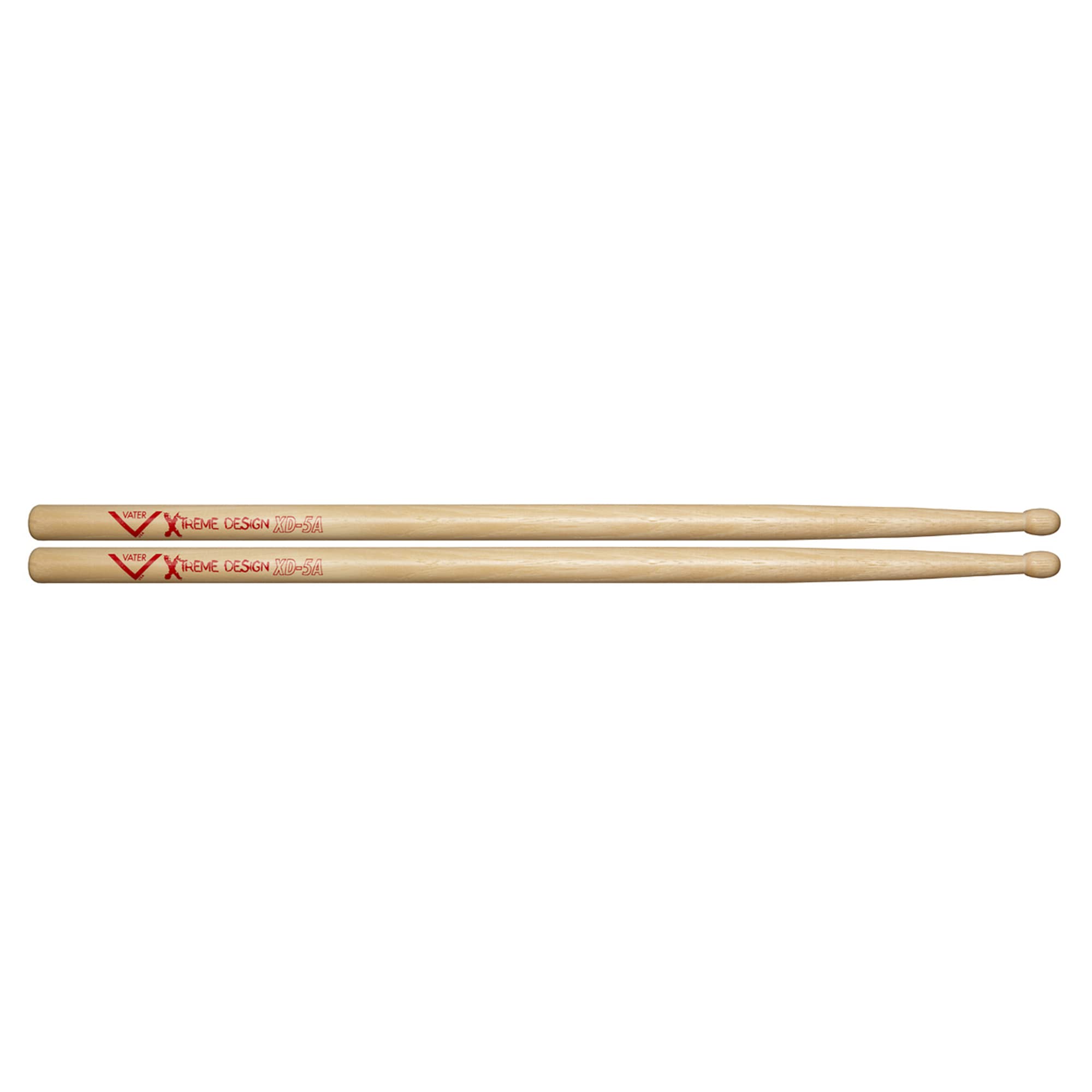 Vater - Xtreme Design 5A (Wood Tip) American Hickory Drumsticks - VXD5AW, Natural