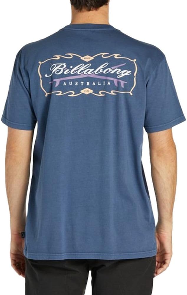 Billabong Crossroads Wave Washed T-Shirt - Dark Blue