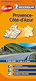 Michelin Provence Cote d'Azur: Straßen- und Tourismuskarte 1:200.000 (MICHELIN Regionalkarten)