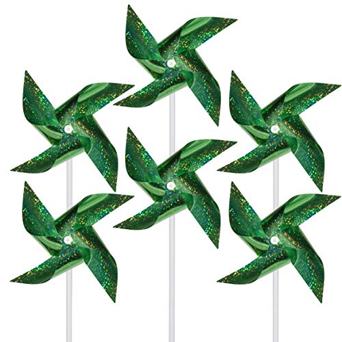 Tsocent Pinwheels (Pack Of 12) - Toy Wind Spinners And Party Favors Gifts For Kids, Outdoor Decorational Pinwheels For Yard And Garden (Green) #TOP10