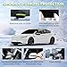 PANIED Car Windshield Cover for Ice and Snow with Ice Scrapers - 600D Windshield Snow Cover with Side Mirror Cover Heavy Dut Against Snow, Ice, Frost and Water for Cars, SUVs, and Trucks-Medium