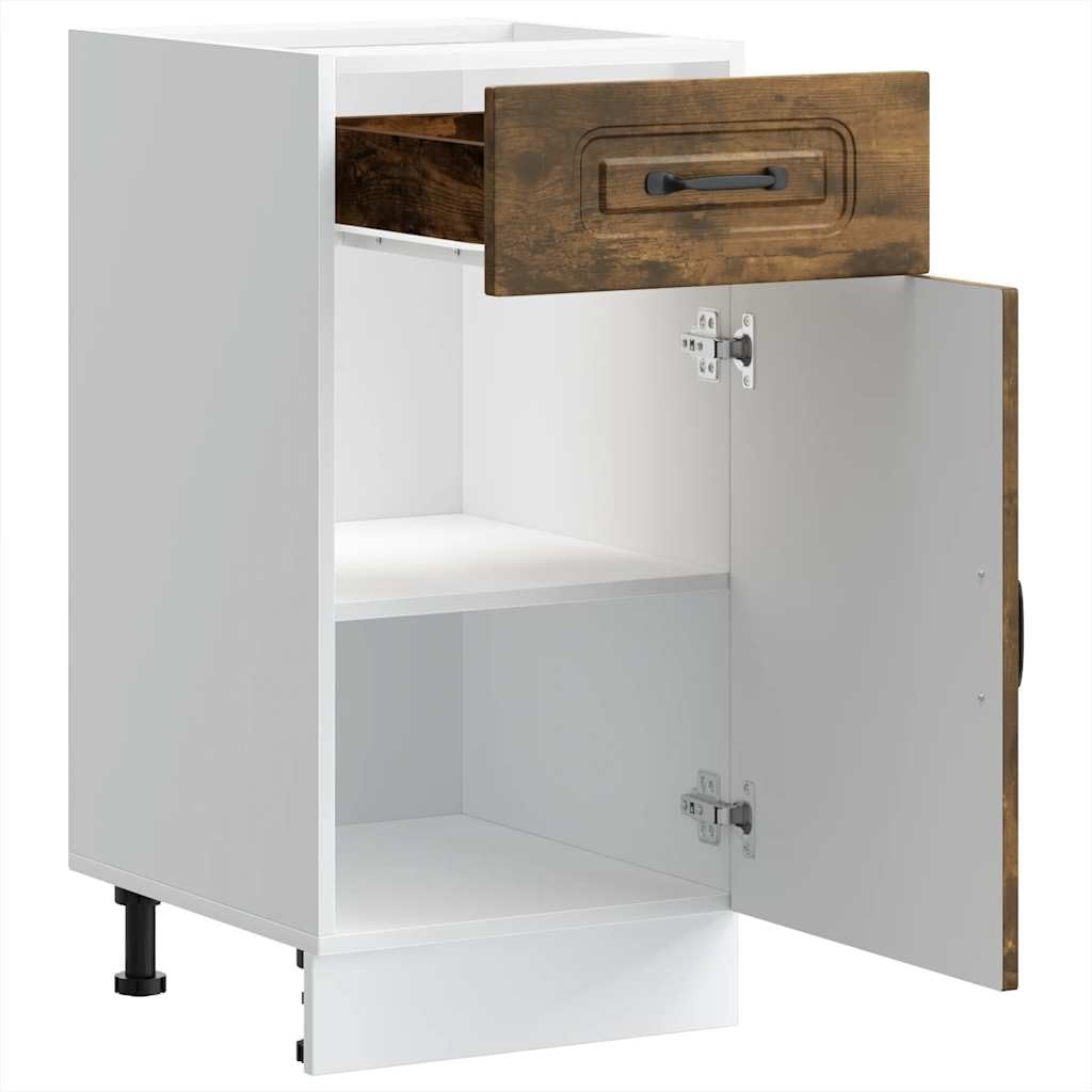Küchenunterschrank Kalmar 40x46x81.5 cm Holzwerkstoff höhenverstellbare Füße Stauraum Single-Pantryküche